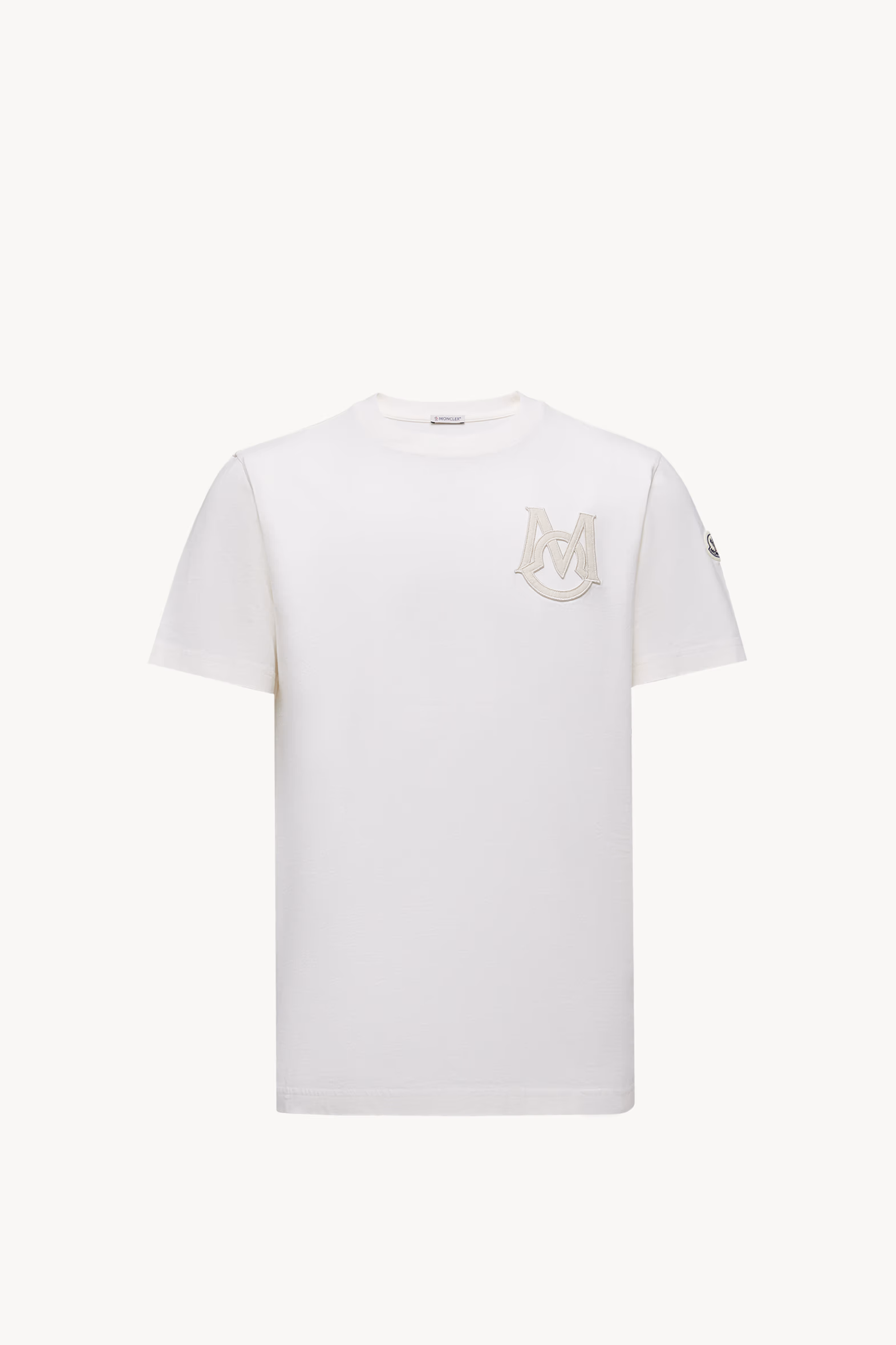 Monogram Cotton T-Shirt Men White Moncler 2